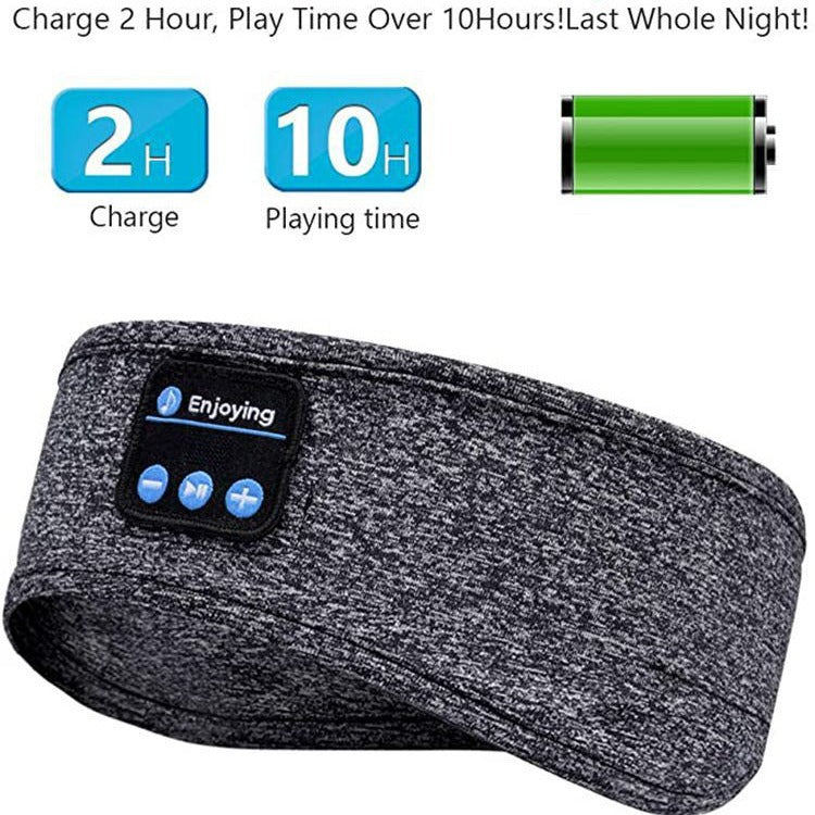 💤🎧 Bluetooth Sleep Headband – Music, Sports & Noise-Cancelling Eye Mask