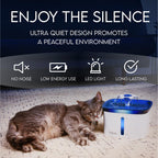 Automatic Cat Water Fountain 2.5L – Flowing Filtered Water to Support Healthier Hydration