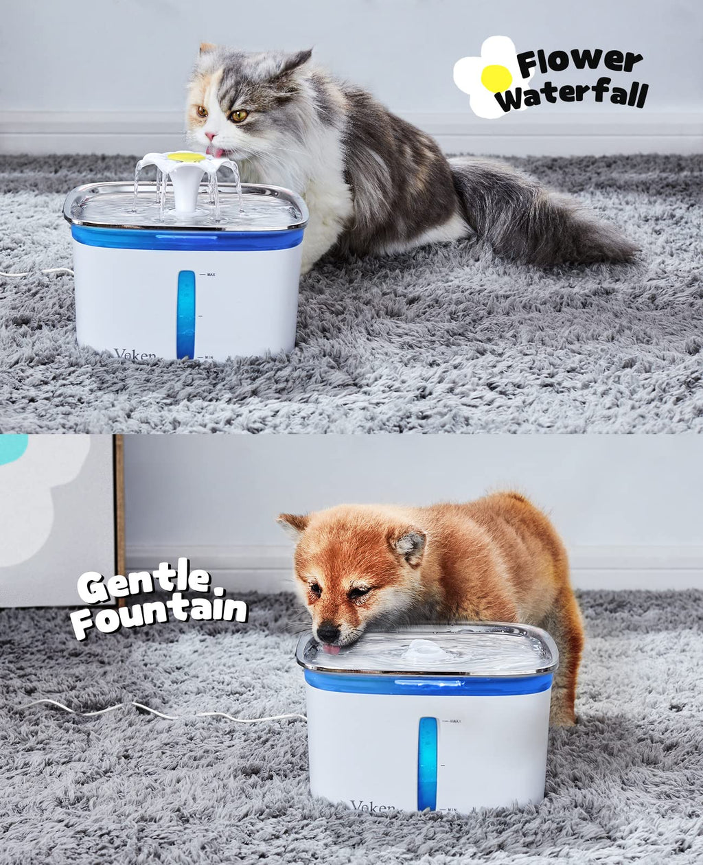 Automatic Cat Water Fountain 2.5L – Flowing Filtered Water to Support Healthier Hydration