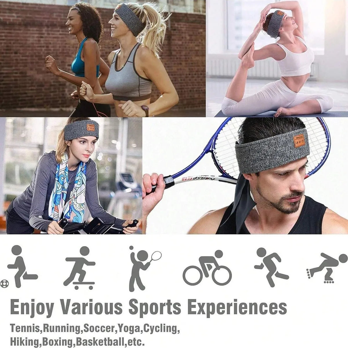 💤🎧 Bluetooth Sleep Headband – Music, Sports & Noise-Cancelling Eye Mask